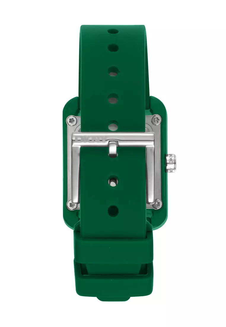 DKNY City Sport Green Rubber Analog Quartz Watch For Women DK1L002P0065