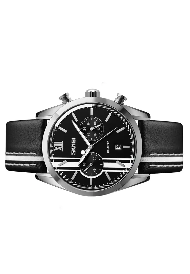 Jam Tangan Analog Pria Strap Waterproof Multifunctional Quartz Watch Casual Berkualitas QK98 ORIGINAL