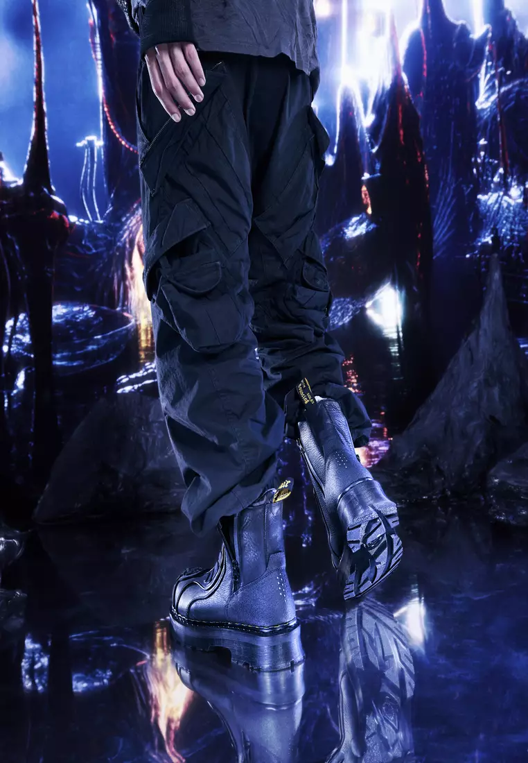 2976 Protect Grained Leather Boots Black Women