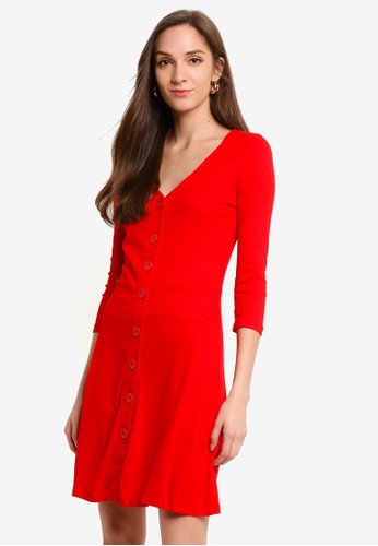 Jual Lc Waikiki Stretch Button Down Dress Original Zalora Indonesia