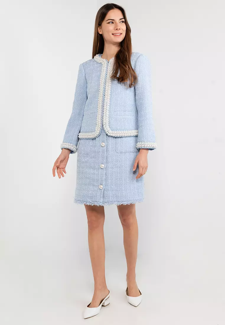 Kate spade outlet dusty blue coat