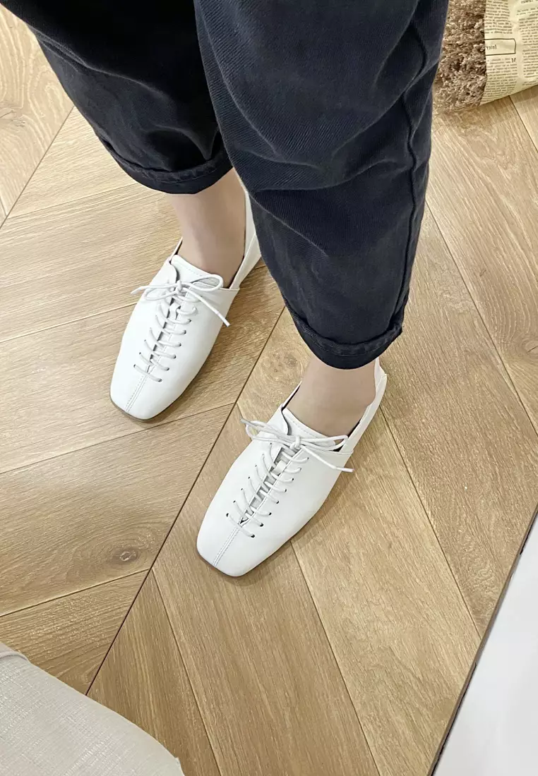 Leather Lace Up Loafers TH-R6-1