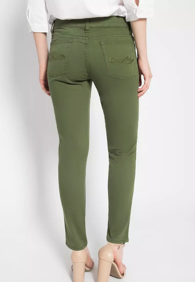 LGS - Celana Wanita - Jeans - Hijau Army - LLCT.118.931.878.7C