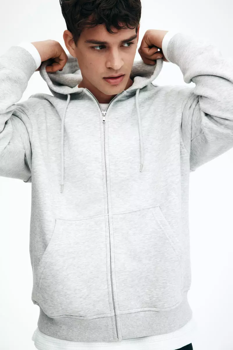 Loose  Fit Zip-through hoodie