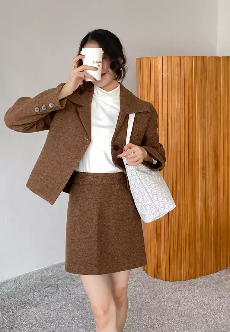 半月形HOBO袋 - 白色