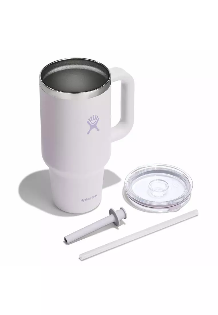 Hydro Flask All Around Travel Tumbler Clear 32 oz Cloud Pink