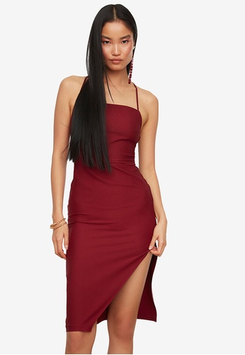 Trendyol Burgundy Dress 2023 | Buy Trendyol Online | ZALORA Hong Kong