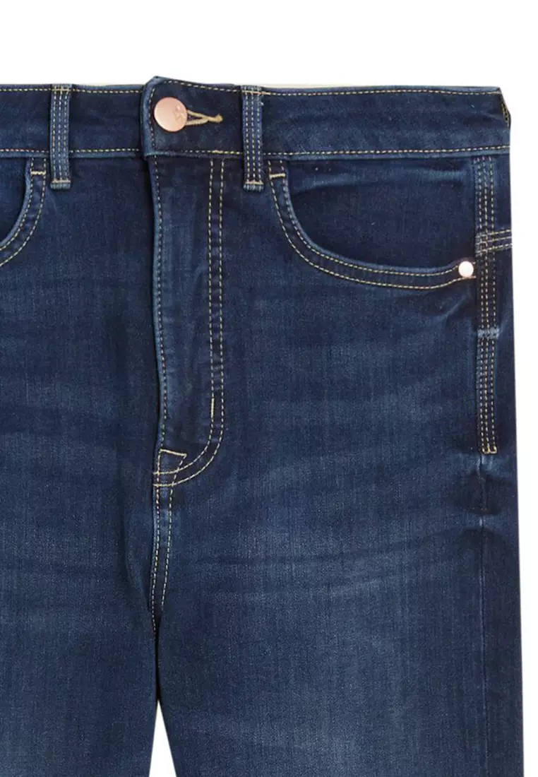 Magic Shaping Denim Knee Length Shorts