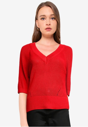 V neck knit clearance