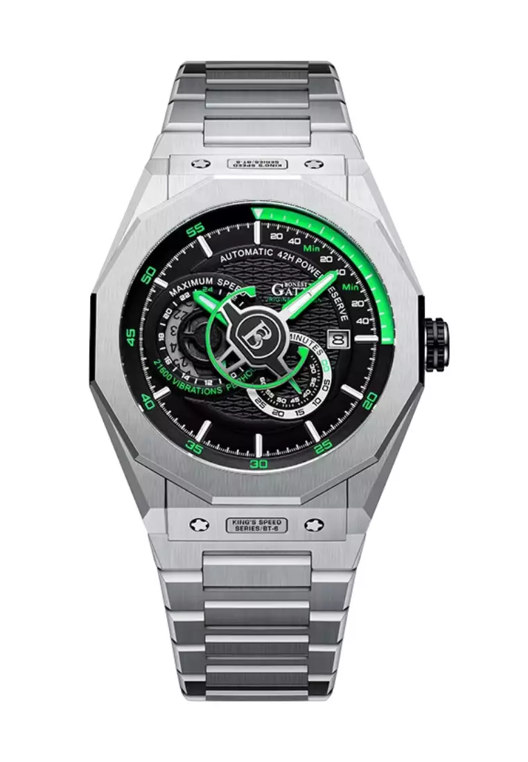 BONEST GATTI™ Automatic Unisex Stainless Steel Watch, Stainless Steel Bracelet