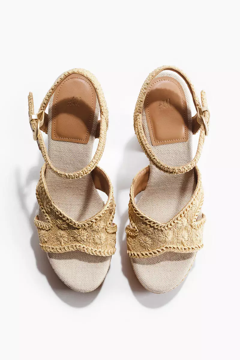 Heeled espadrilles