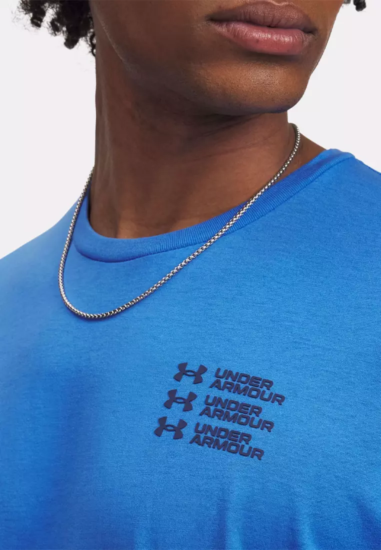 Triple Stack Left Chest Logo Short Sleeves T-Shirt