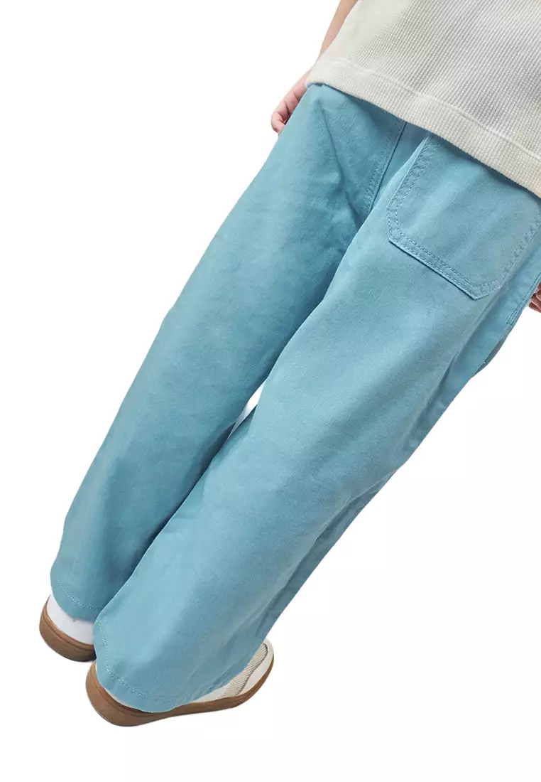 Malachi Straight Leg Pants With Raffia Belt