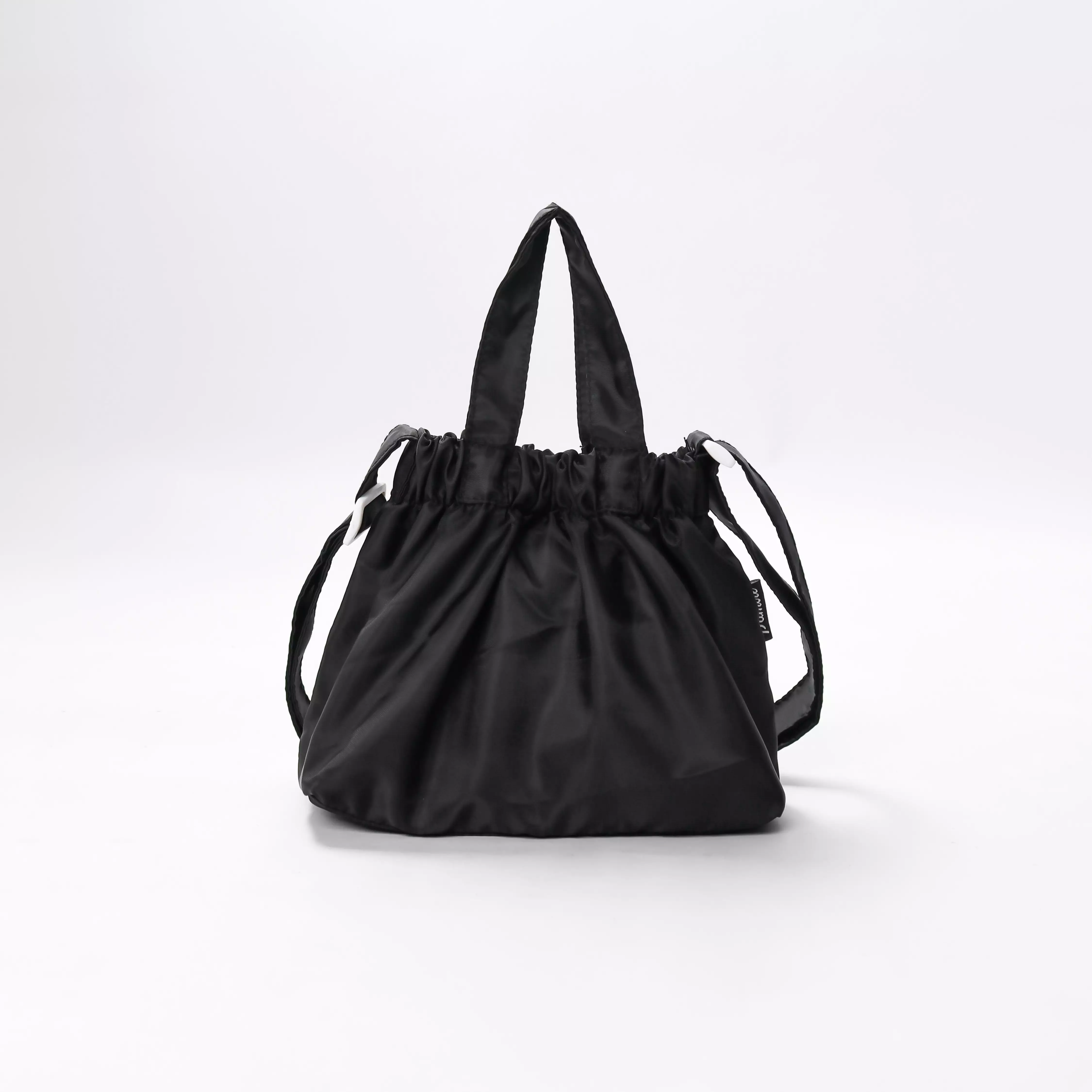 Pamole - Dumpling Bag Tas Tangan Pakai Tali Panjang - Hana Series - Hitam