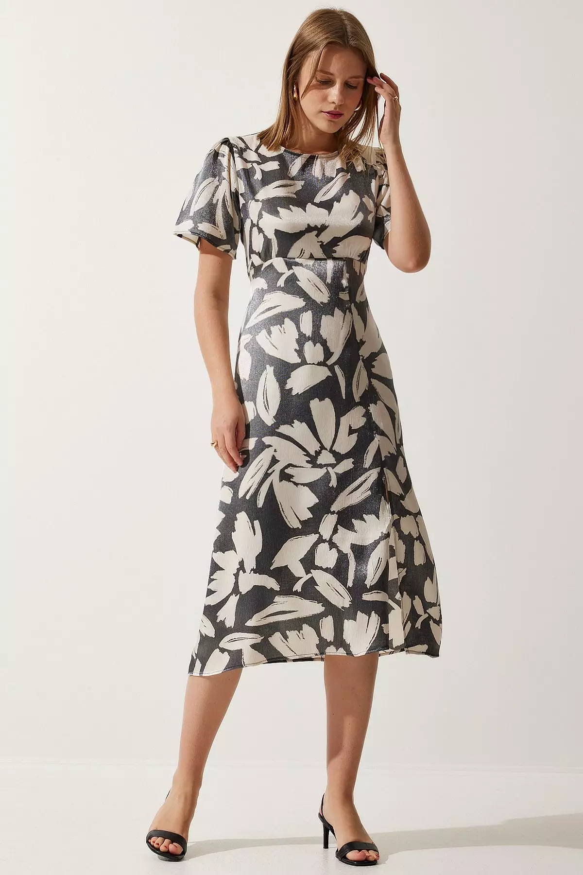 Printed Midi Dress
