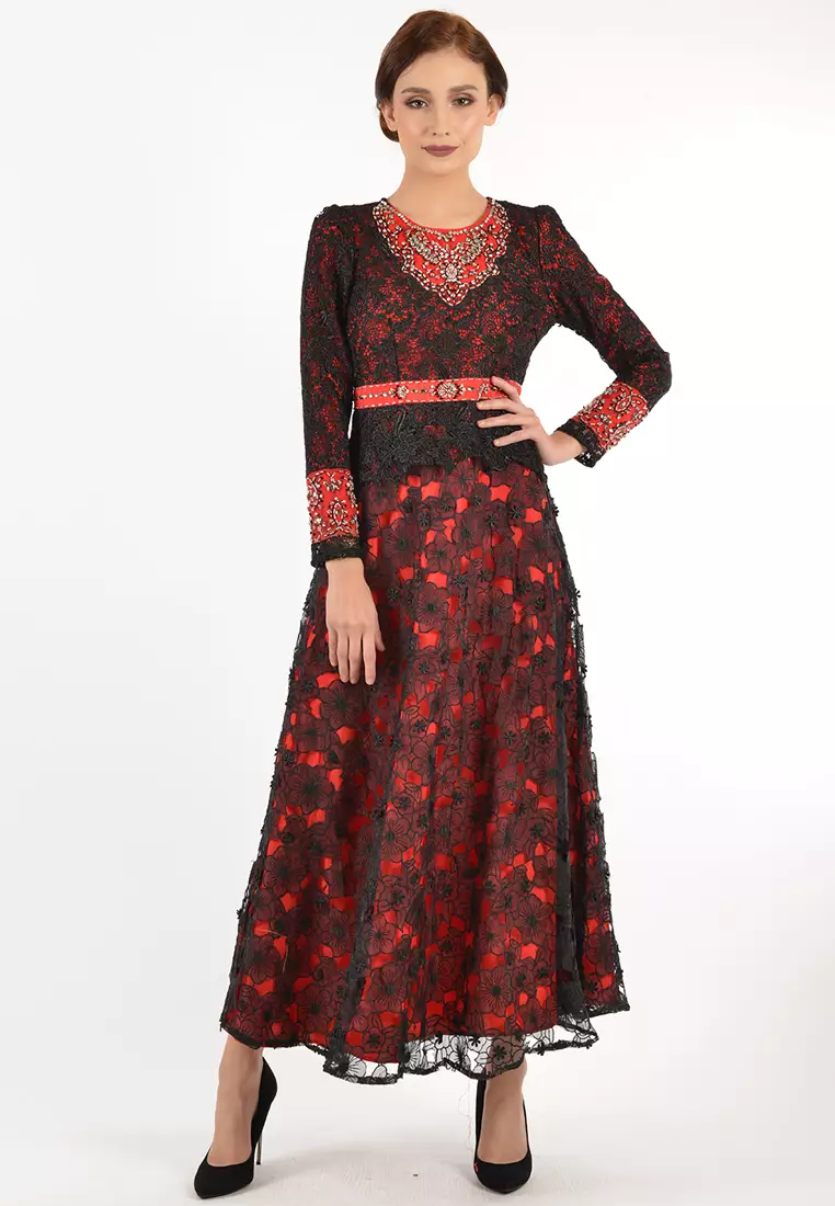 Bibiq Gamis Brokat Organza