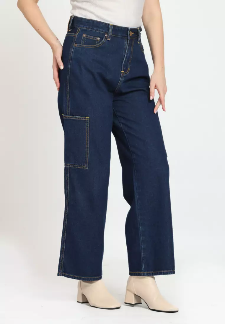 Baggy Jeans Cargo Wanita Jet Star 272406