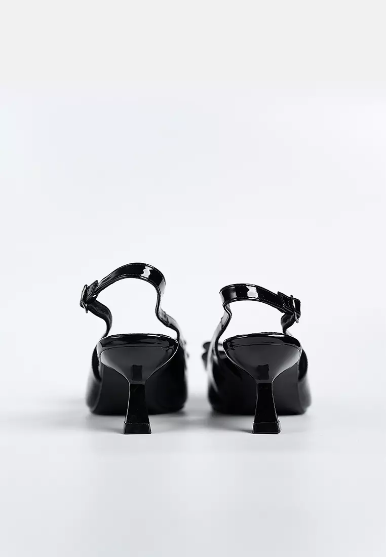 Winnie  Bow Flared Heels