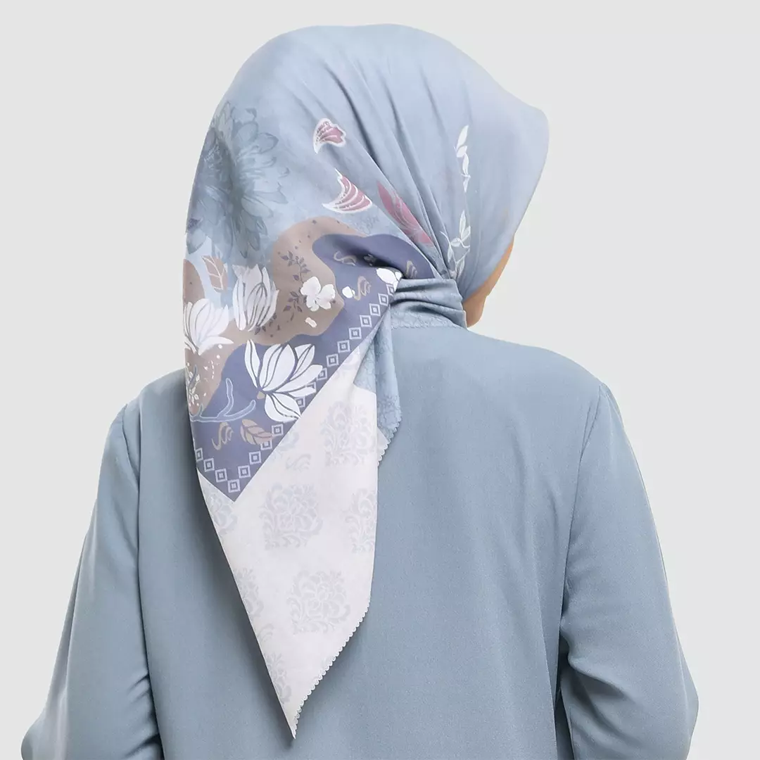 Rabbani - Kerudung Segi Empat Muslim Wanita Tetra Mafuyu Lux - Tosca