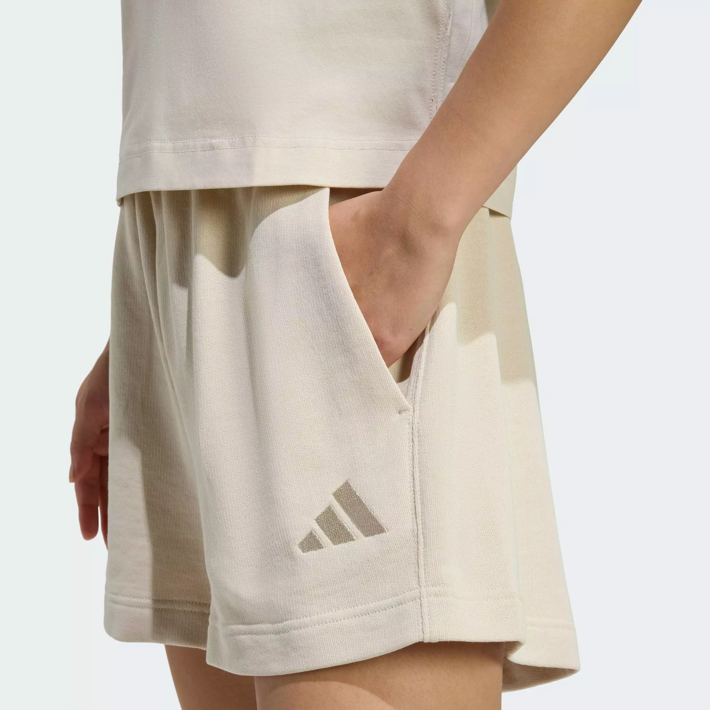 Lifestyle ALL SZN French Terry Shorts Women Beige JY7793