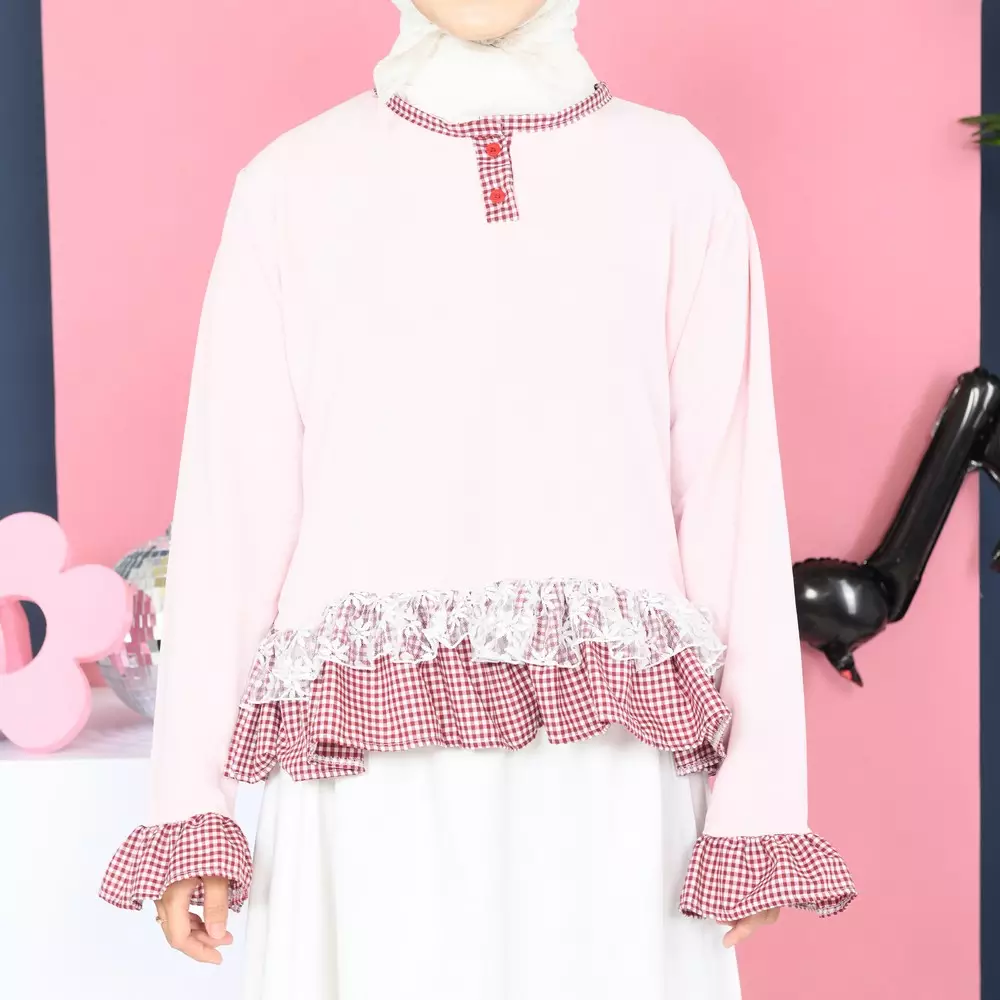 Nira Blouse - S. Pink M19873 R69S2