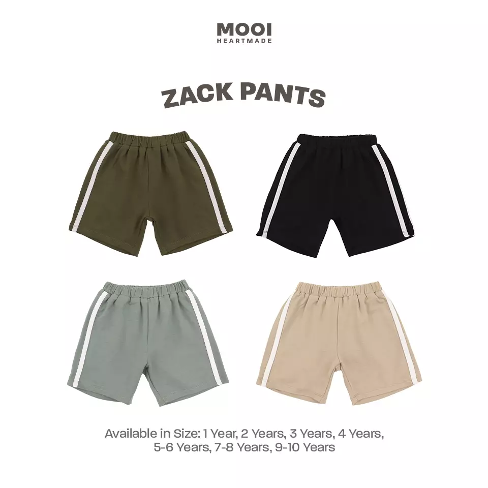 Mooi Celana Pendek Anak Laki - Laki Zack Pants Kids - Brown Sand