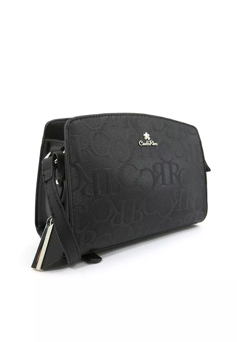 Black My Cool Bag Monogrammed Cross Body