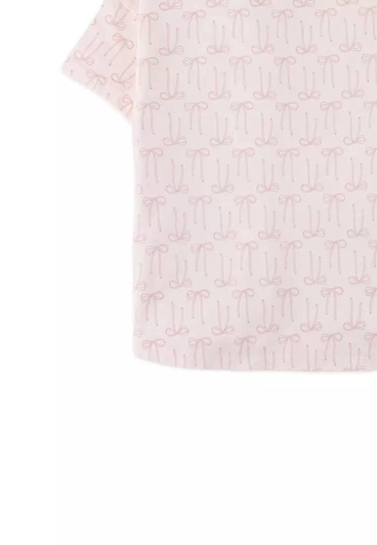 Kairi T-Shirt with All- Over Bow Print