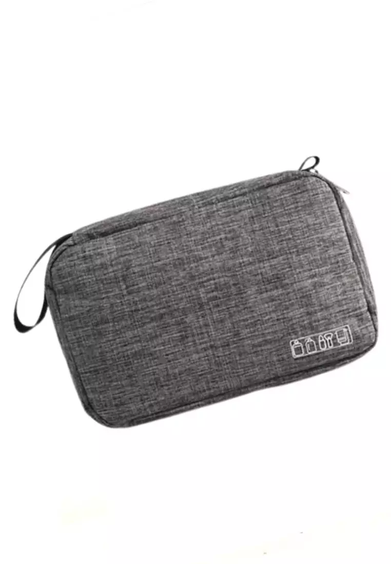 Kayana Tas Lipat Wanita Multi Layer Hanging Travel Bag Folding Organizer Material Polyester ORIGINAL - Gray