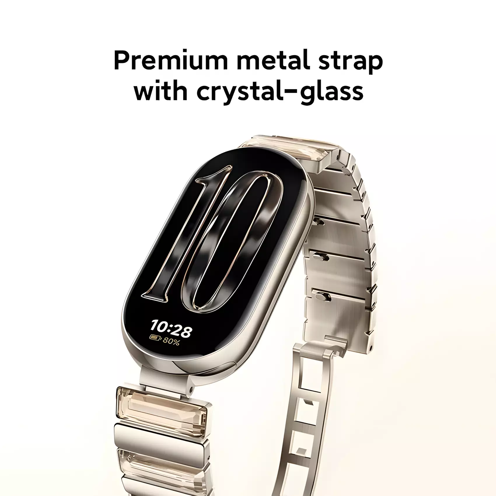 Xiaomi Smart Band 10 | 1.72" AMOLED display | 150+ sports modes | Battery up to 21 days -  Glimmer Gold