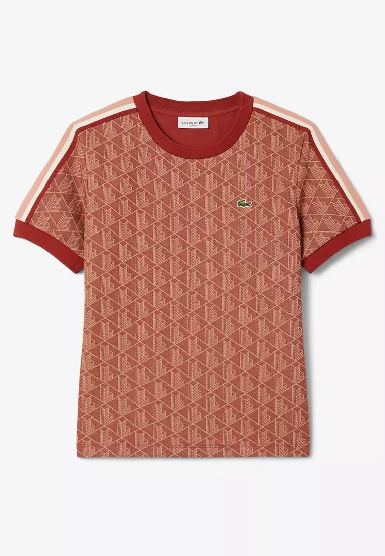 Slim Fit Monogram Jacquard T-shirt