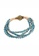 SHANTAL JEWELRY brown and blue and gold Light Blue Plait Beads 4-layers Bracelet With Metal Magnet Clasp SH814AC52OJVSG_1