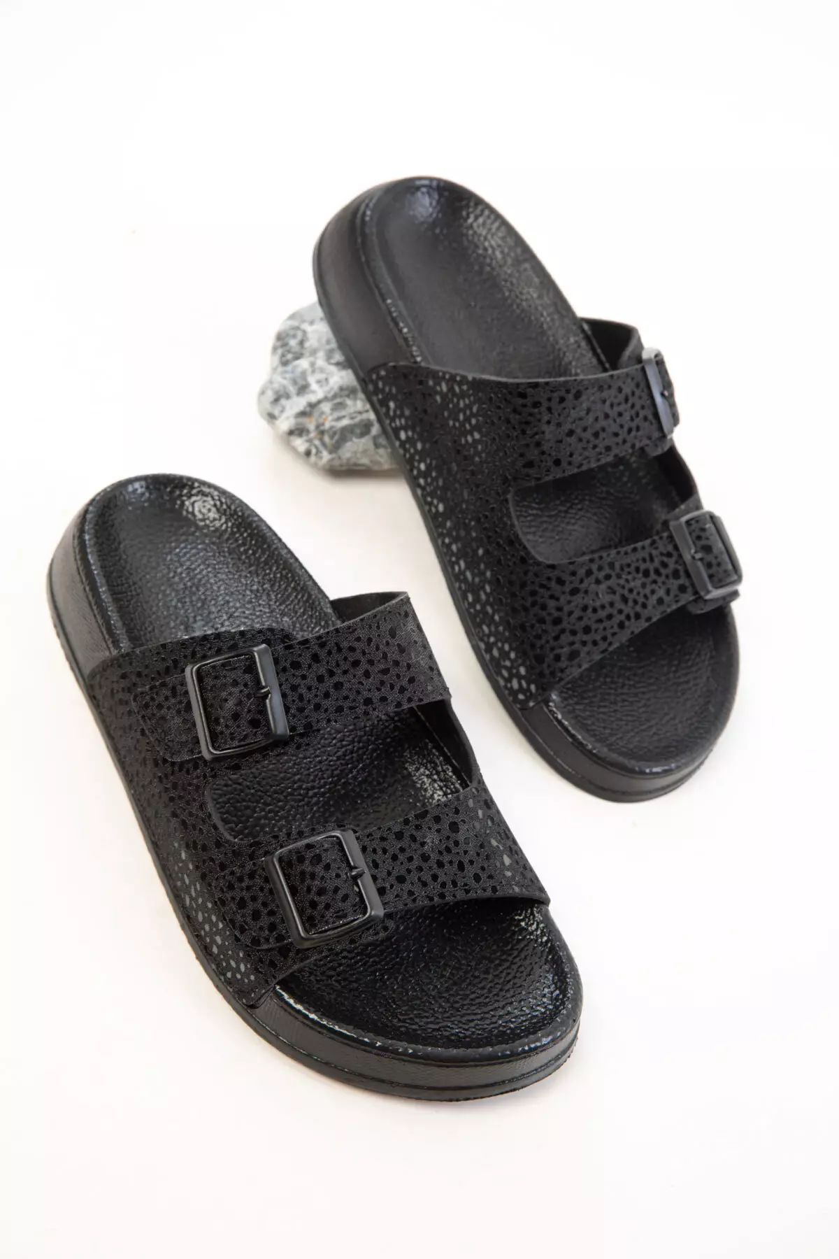 Black Women's Slippers 20791