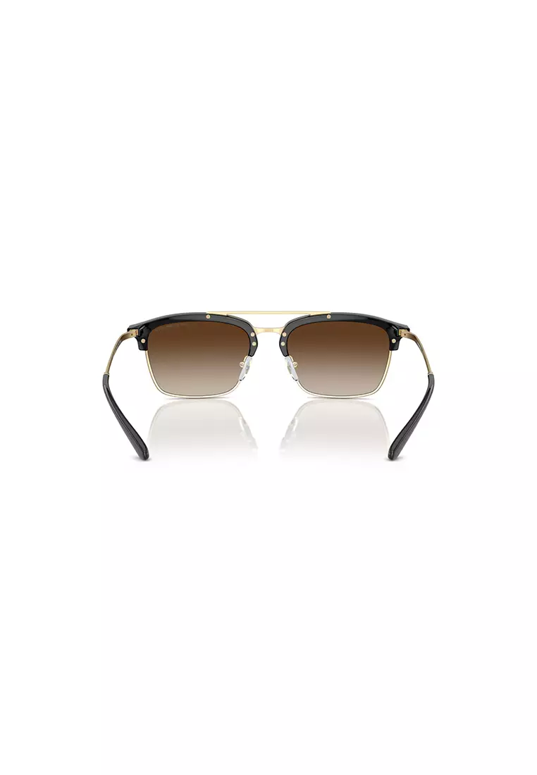 Men Pilot Frame Black Sunglasses, UV Protection - EA4228