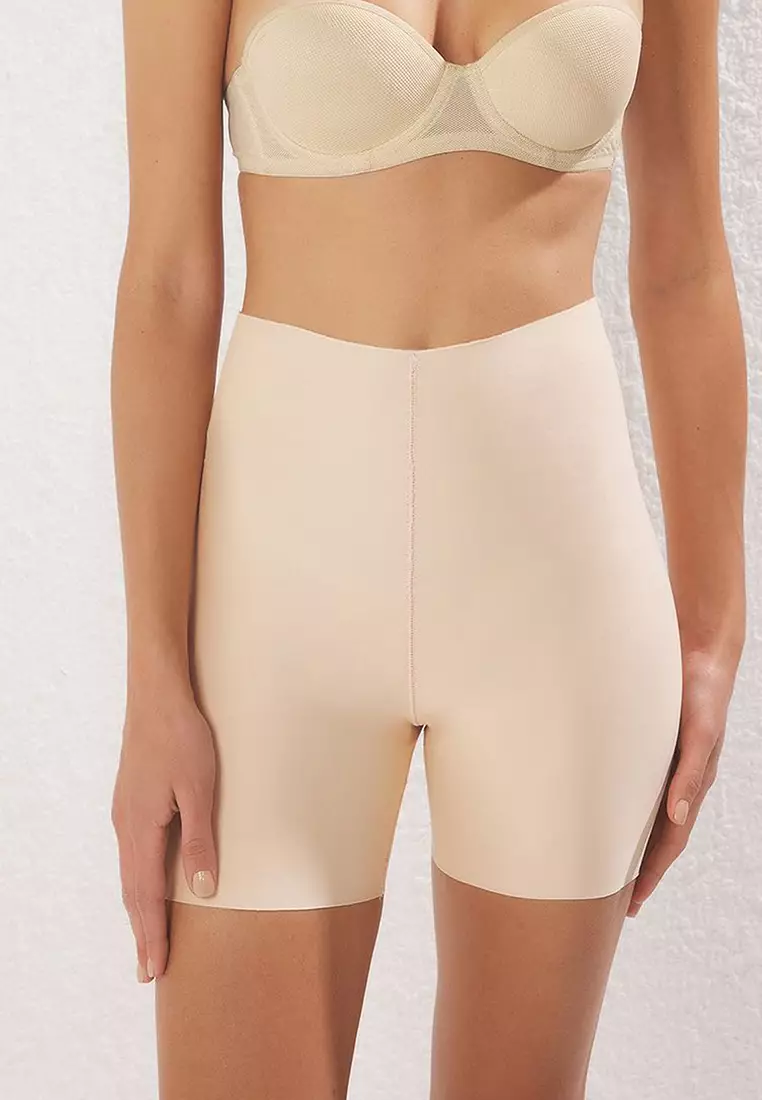 White-Dark Skin 2 Pack Micro High Waist Boxer Knitted Briefs THMSS25KU00010