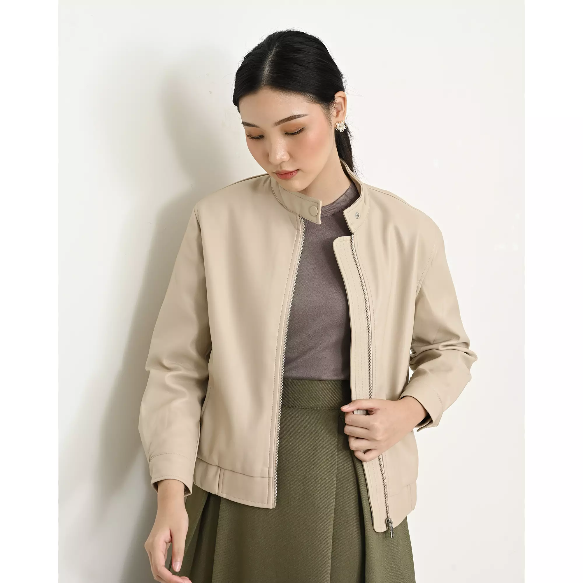 Geulis.id ELAXI JACKET - Beige