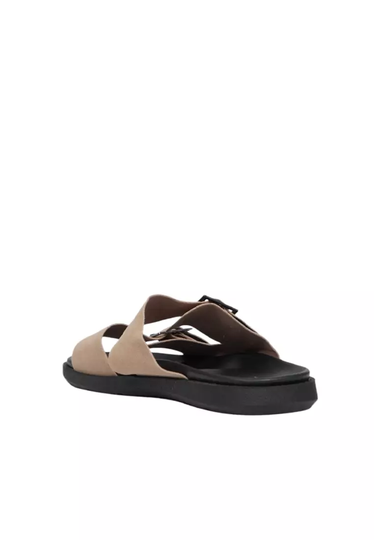 Beige Sandals With Buckle