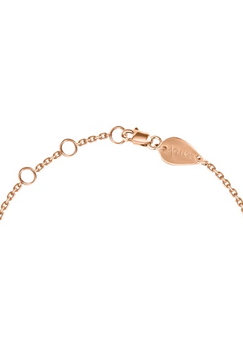 Aquae Jewels pink Bracelet Princess on Precious Stone, 18K Gold and Diamonds - Rose Gold,Aqua Marine 7E20FACDDA2B76GS_1