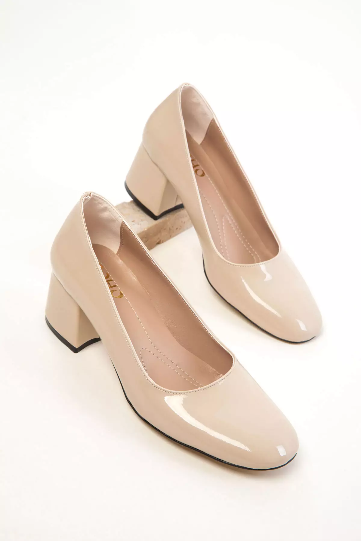 Skin Patent Leather Women'S Classic Heeled Shoes 20808