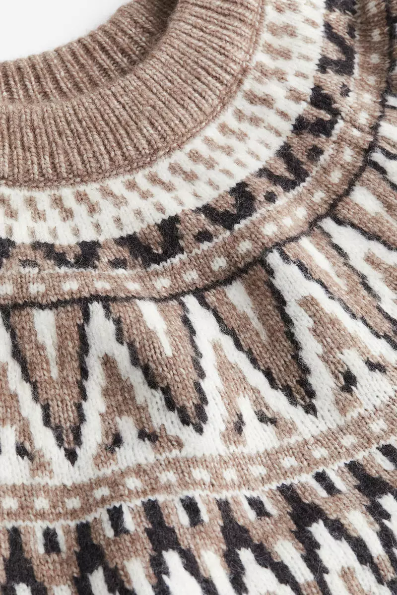 Jacquard-knit jumper