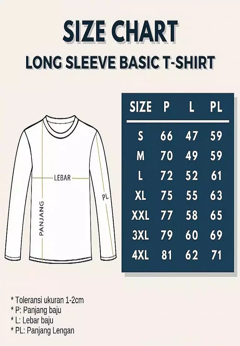 Kaos cotton combed lengan panjang pria unisex houseofcuff Tokyo