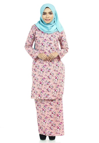 Leinani Kurung Pahang from Ashura in Pink and Multi