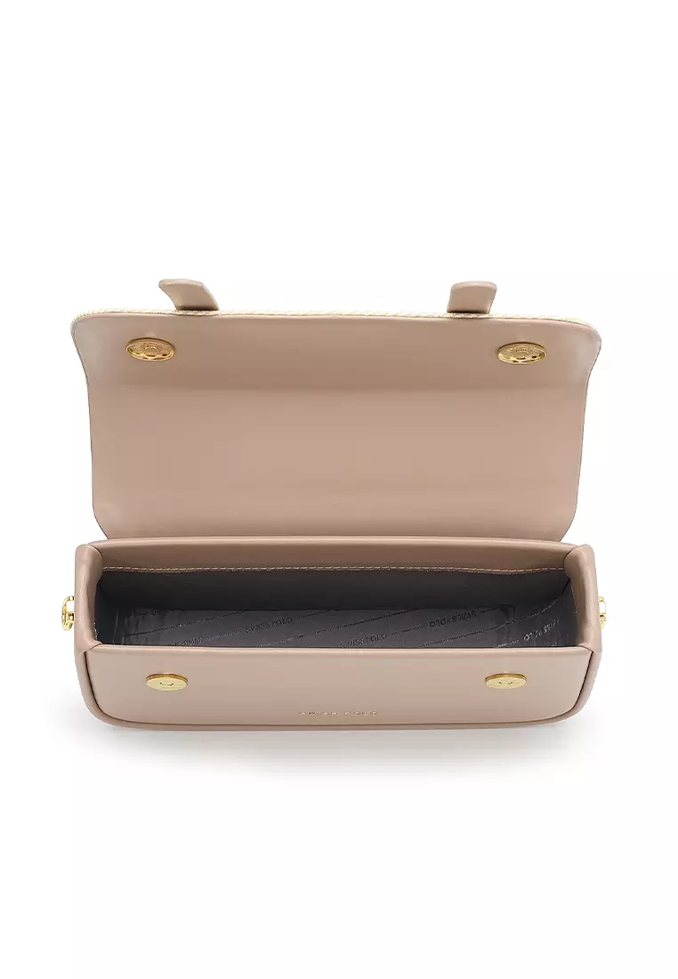 Women's Top Handle Bag / Sling Bag / Crossbody Bag - Khaki