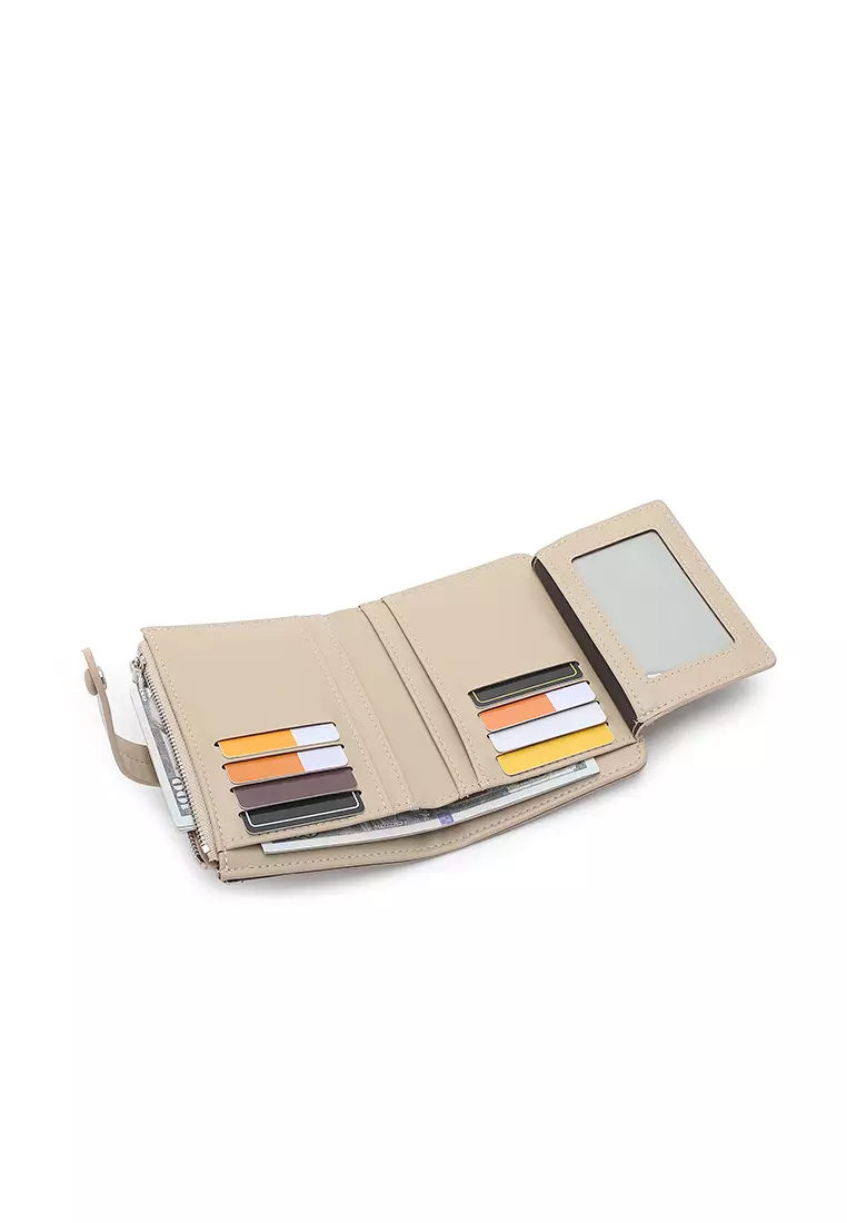 Women's Short Wallet / Purse - Apricot