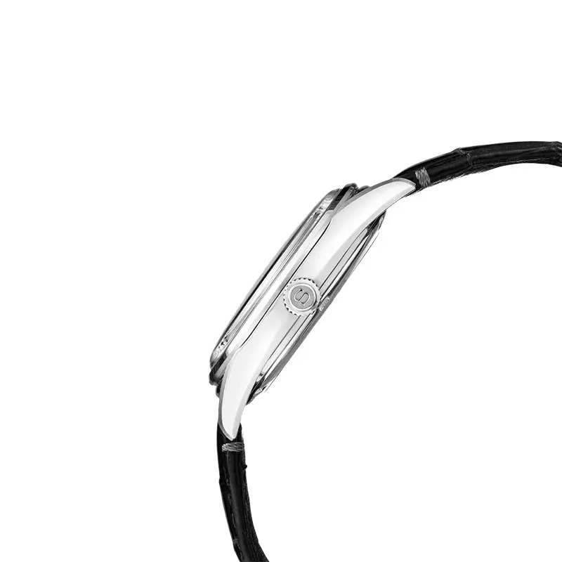 Jam Tangan Pria Seiko Presage SJE081J1 Craftmanship Series Urushi Lacquer Black Dial Black Leather Strap