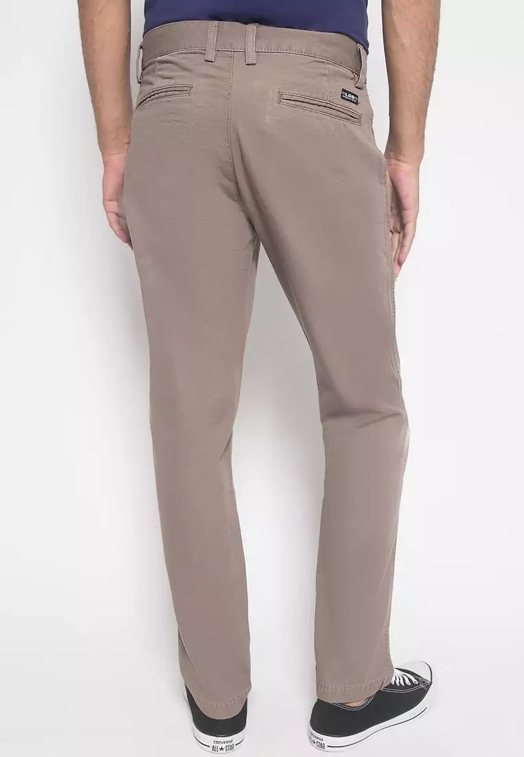 LGS - Celana Panjang Chinos Pria Warna Coklat CCT.500.037.009.C