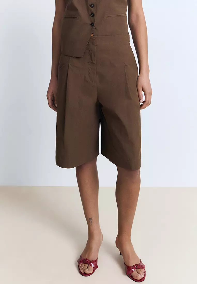 Cotton Suit Bermuda Shorts