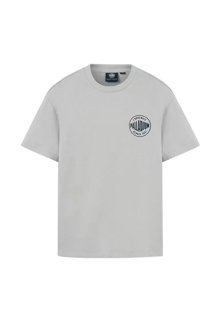 男裝 HERITAGE PALLADIUM LOGO 寬鬆落肩全棉T裇