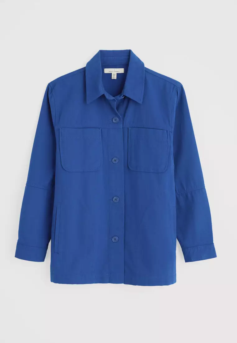 Seasalt Cornwall Blue Long Field Jacket