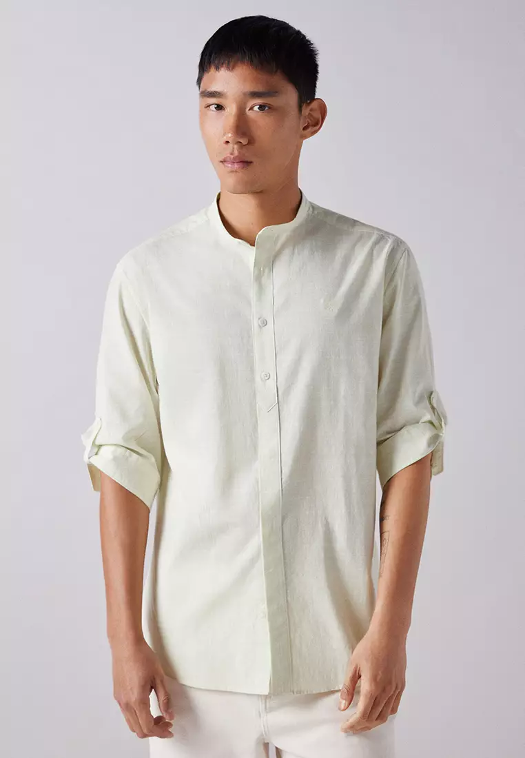 Striped 3/4 Sleeve Shirt